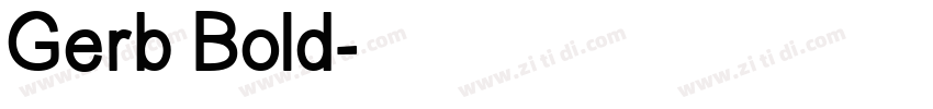 Gerb Bold字体转换